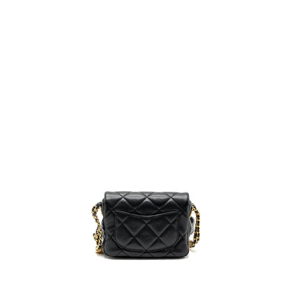 Chanel Mini Twist Your Button Flap Bag Caviar Black (Microchip)