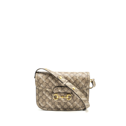 Gucci x Balenciaga Horsebit 1955 Bag GG Supreme/Balenciaga Print Canvas