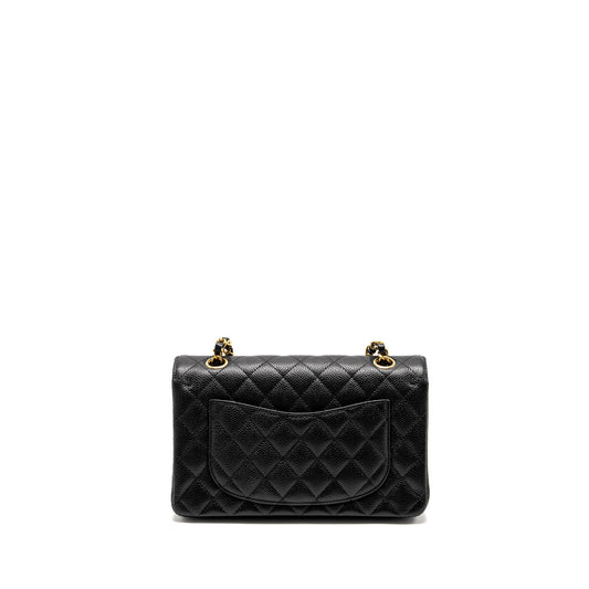 Chanel Small Classic Double Flap Bag Caviar Black (microchip)