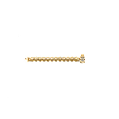 Chanel perfume bottle bracelet gold tone