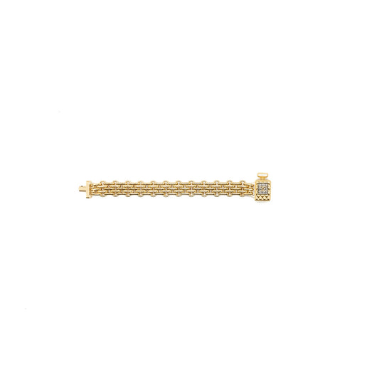 Chanel perfume bottle bracelet gold tone