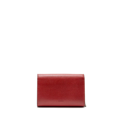 Gucci dionysus wallet on chain calfskin red multicolour hardware