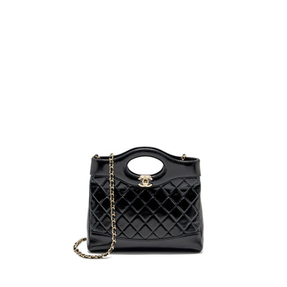 Chanel Mini 31 Bag shiny calfskin black L (microchip)