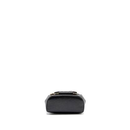 Chanel Business Affinity Drawstring Bucket Bag Caviar Black