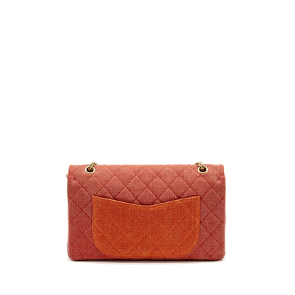 Chanel Maxi 2.55 Reissue Double Flap Bag Fabric Multicolour