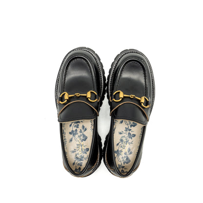 Gucci Size 37 Jordan Loafer Calfskin Black