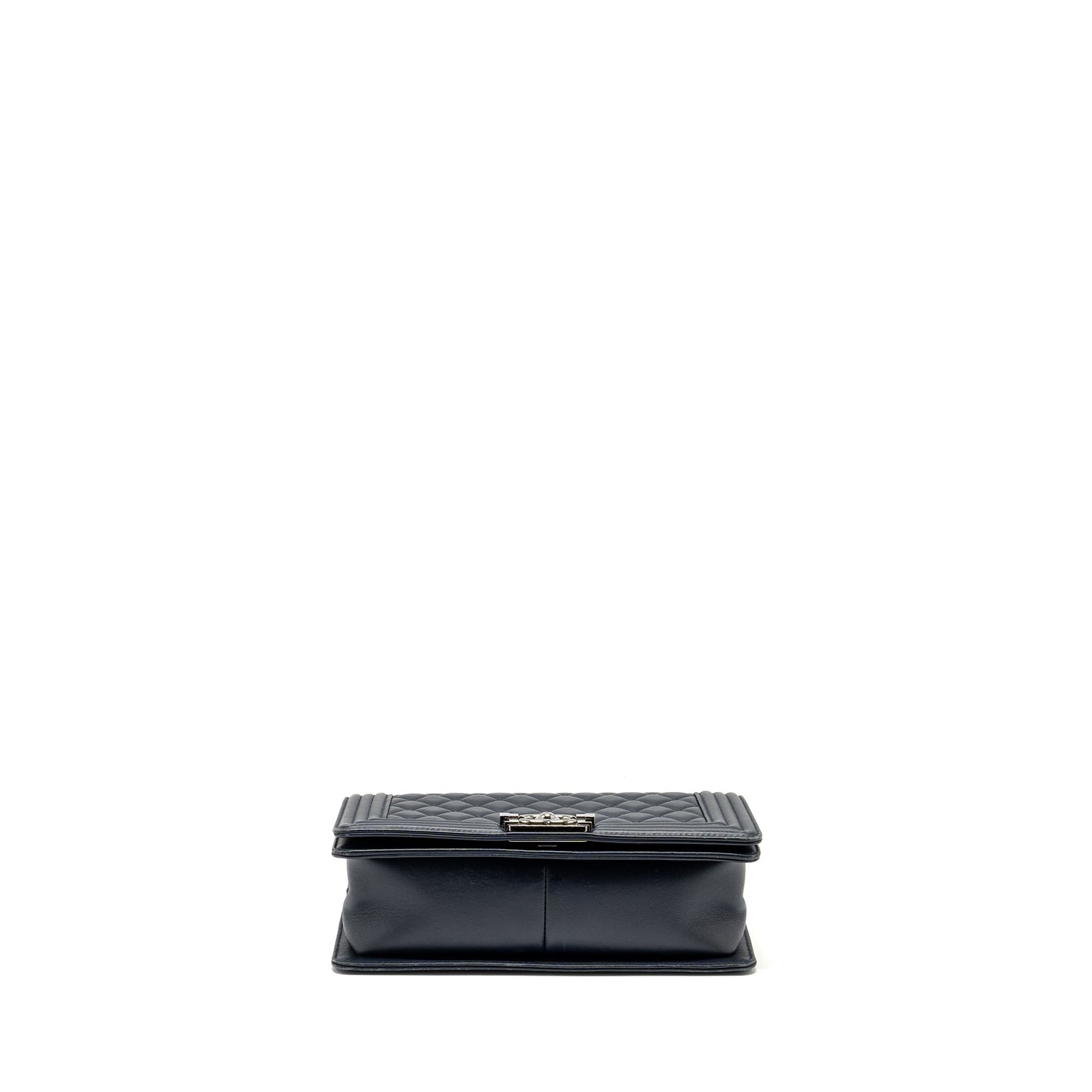 CHANEL Medium Boy Bag Calfskin Navy