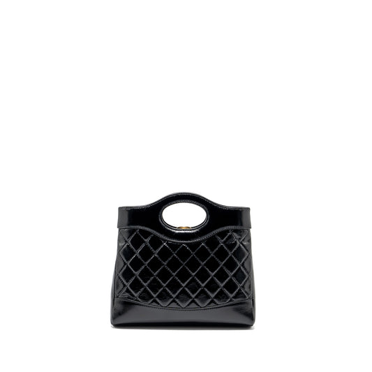 Chanel Mini 31 Bag shiny calfskin black L (microchip)