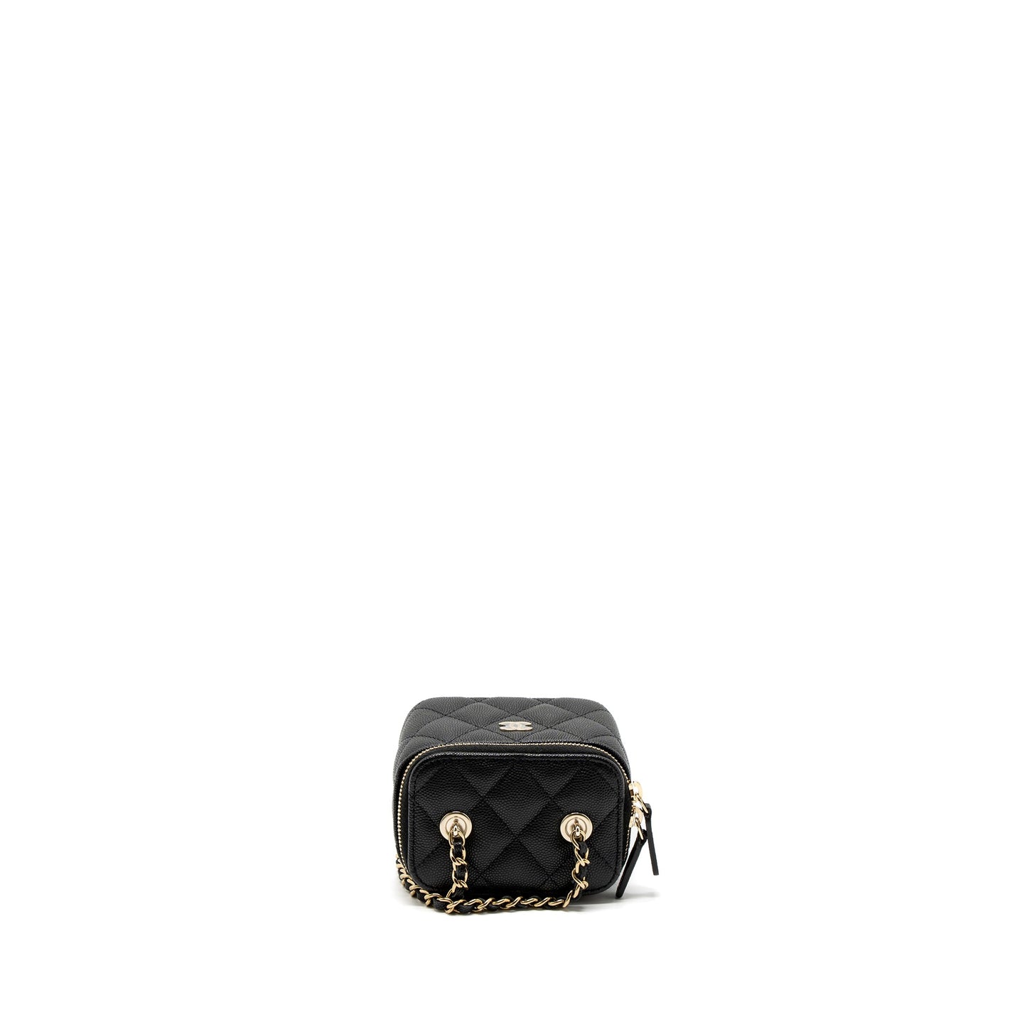 Chanel Mini Vanity With Chain Caviar Black L (Microchip)