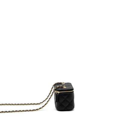 Chanel Mini Vanity With Chain Caviar Black L (Microchip)