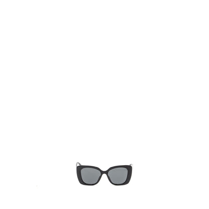 Chanel letter and cc logo sunglasses black / white