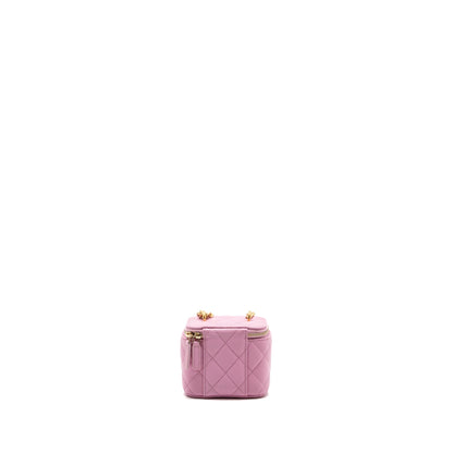 Chanel mini vanity with chain caviar light pink  (Microchip)