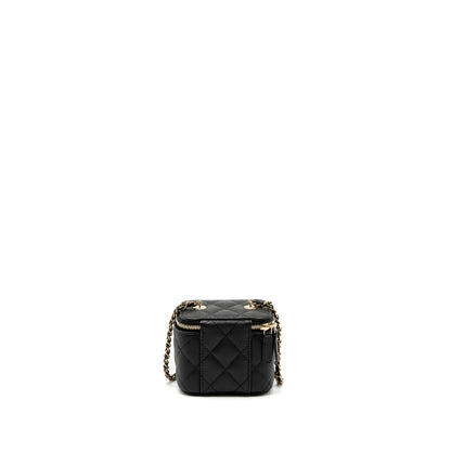 Chanel Mini Vanity With Chain Caviar Black L (Microchip)