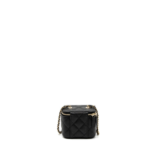 Chanel Mini Vanity With Chain Caviar Black L (Microchip)
