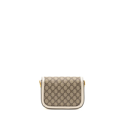 Gucci Mini Horsebit 1955 Bag GG Supreme Canvas/Leather White/Multicolour