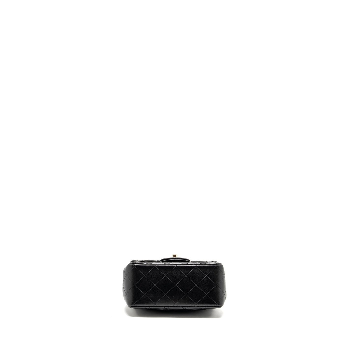 Chanel mini square flap Bag lambskin Black L (Microchip)