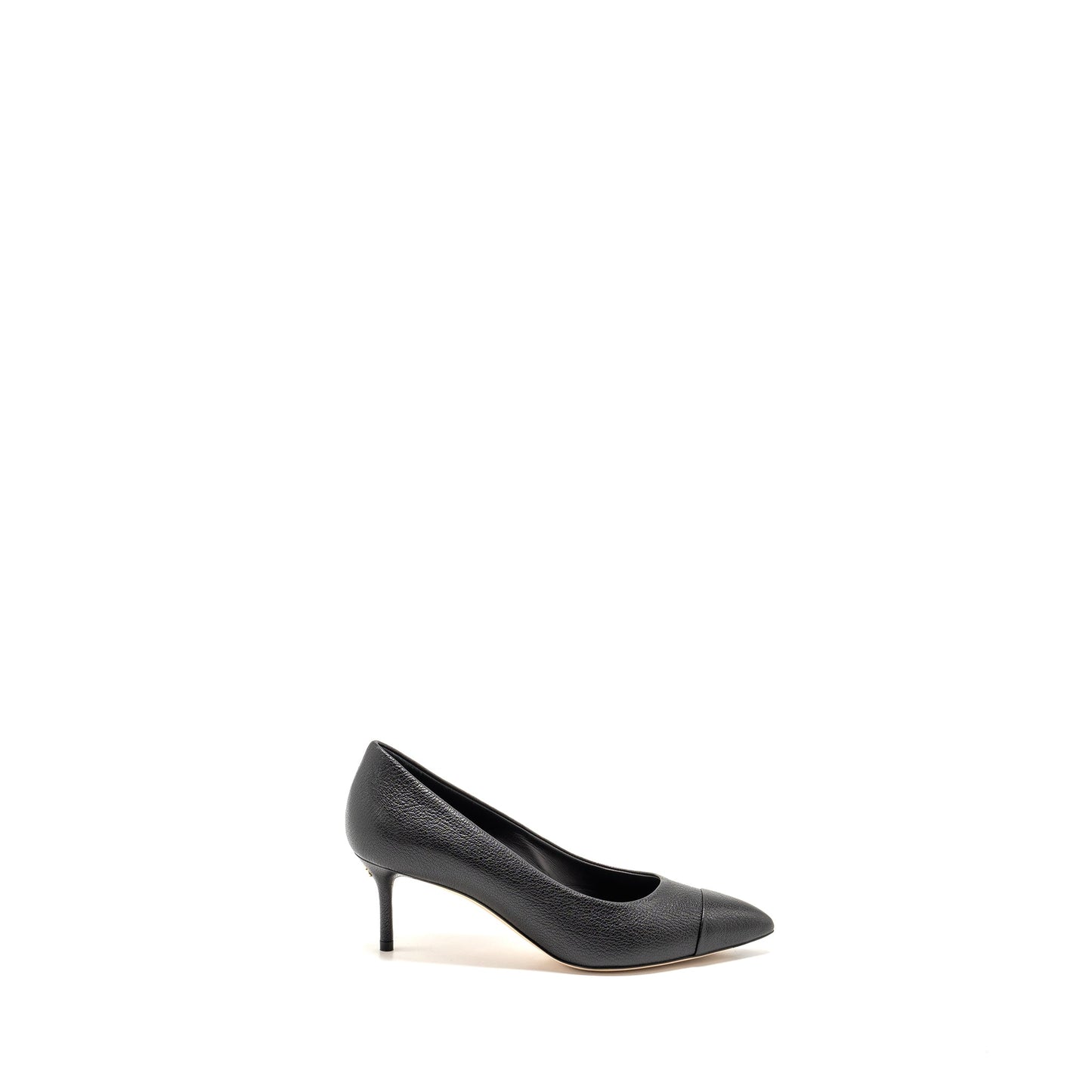 Chanel Size 36.5 Heels Leather Black