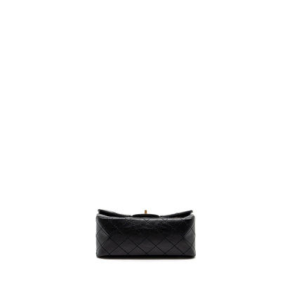 Chanel Mini 2.55 Reissue Flap Bag Aged Calfskin Black  (Microchip)