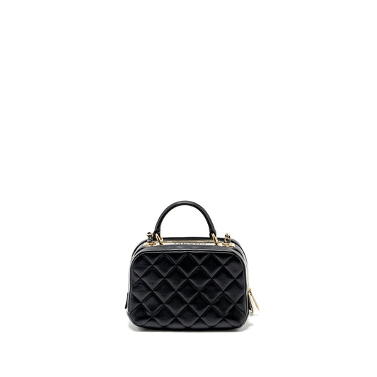 Chanel trendy cc top handle vanity bag lambskin black