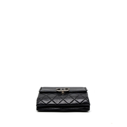 Chanel Giant CC Logo Bag Calfskin Navy