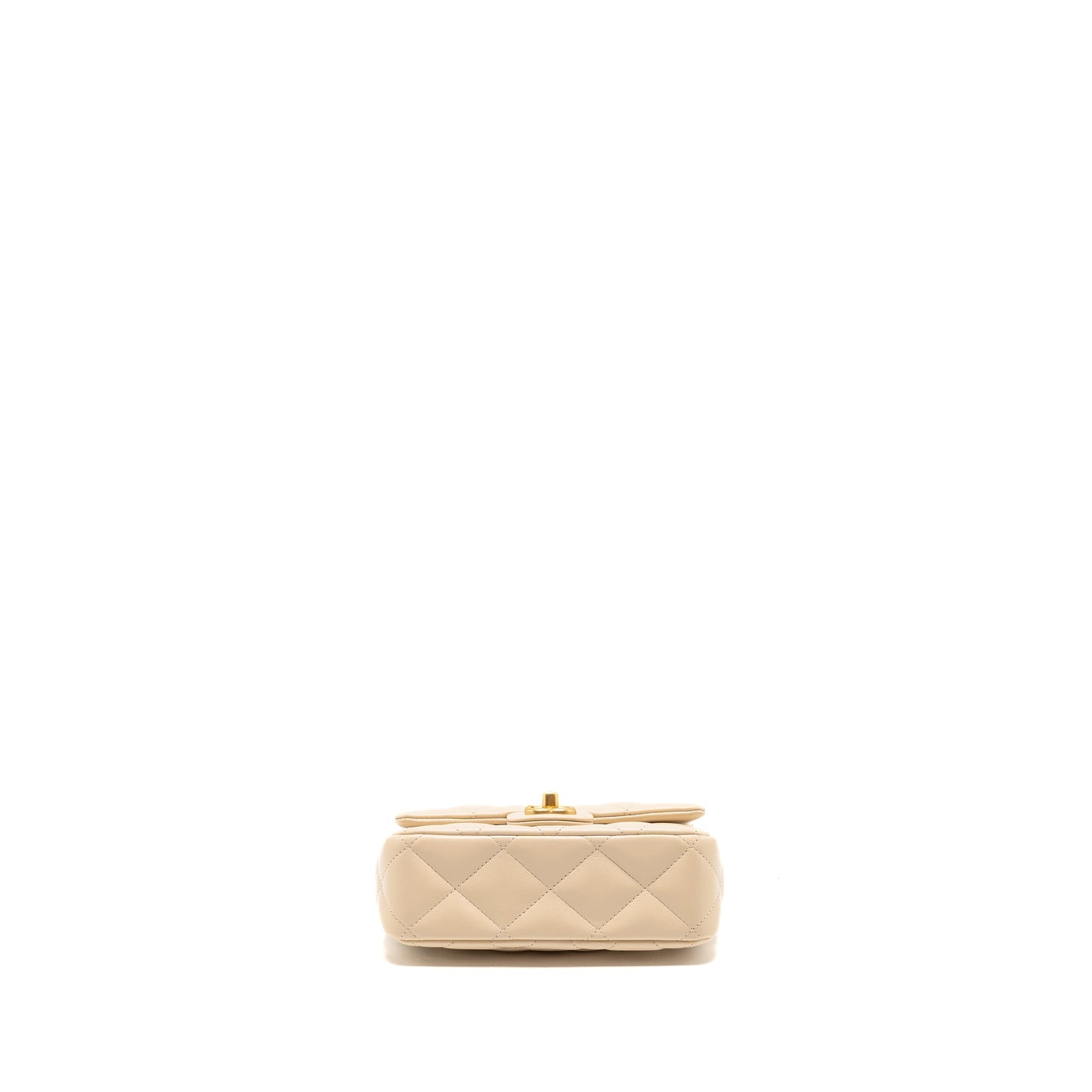 Chanel 25c Coco Love Adjustable Chain Shiny Lambskin Beige  (microchip)