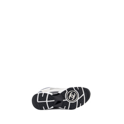 Chanel size38.5 CC logo sneakers suede / fabric light grey