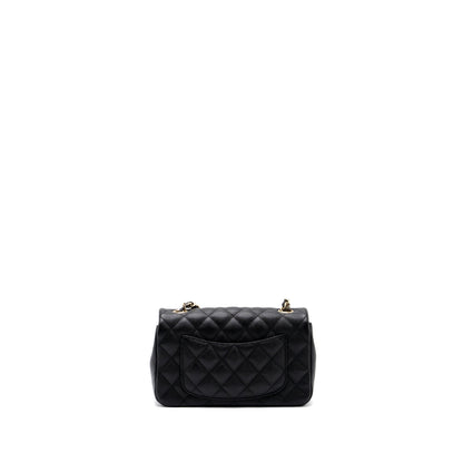Chanel Classic Mini Rectangular Flap Bag Caviar Black