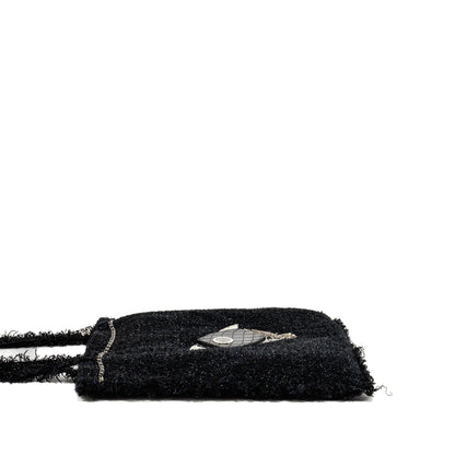 Chanel rocket tote bag tweed black