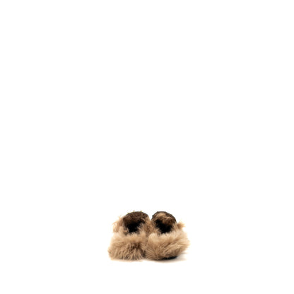 Gucci Size 37 Horsebit Princetown Fur Slipper Leather Black