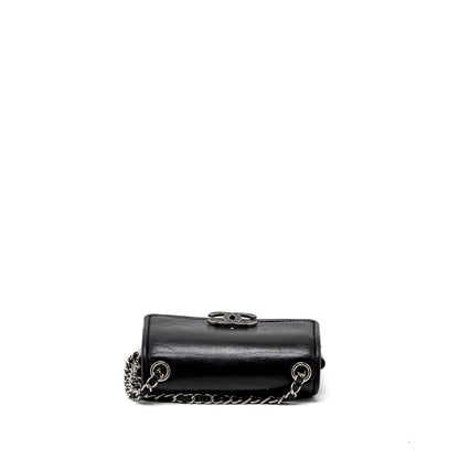 Chanel Giant CC Logo Bag Calfskin Navy