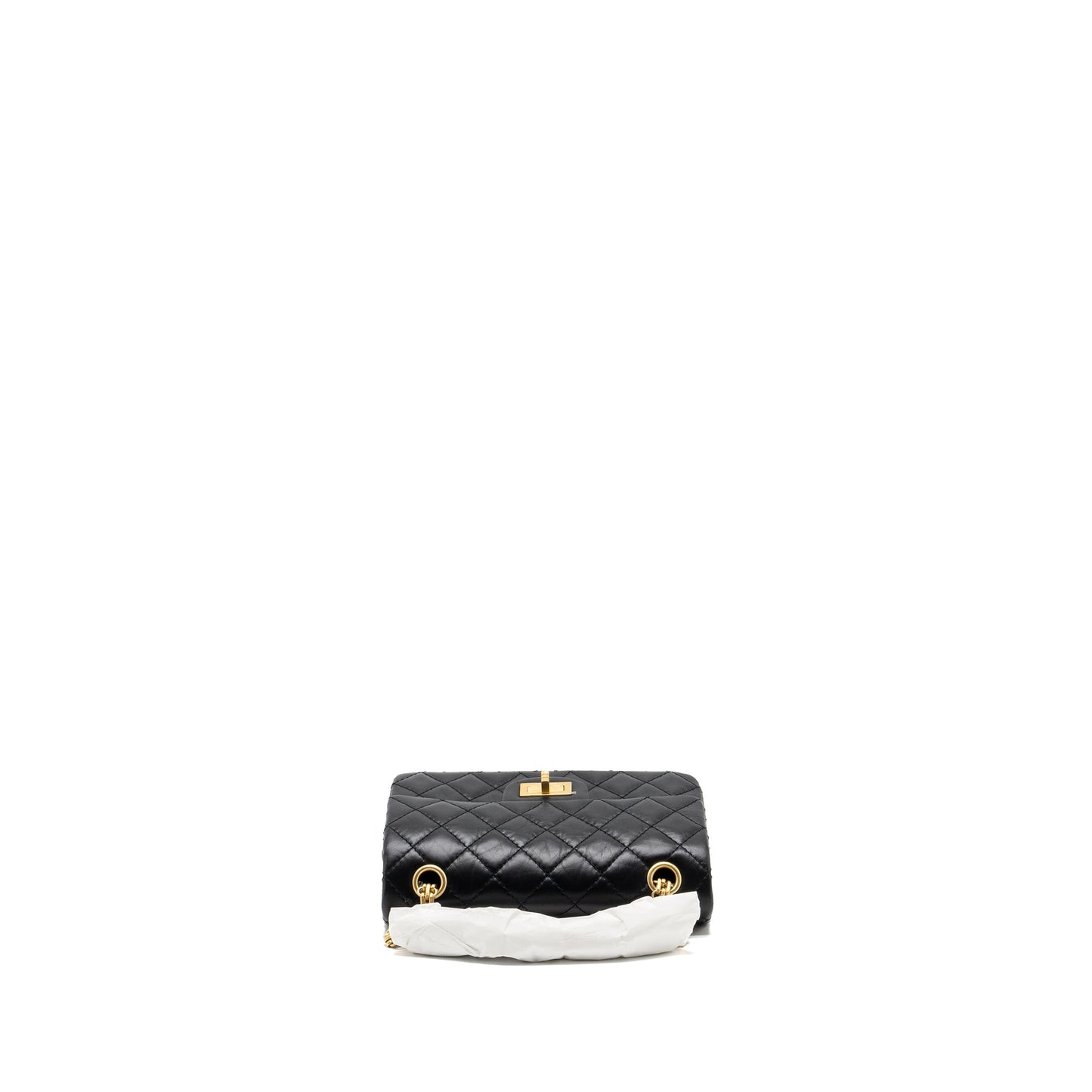Chanel Mini 2.55 Reissue Flap Bag Aged Calfskin Black  (Microchip)