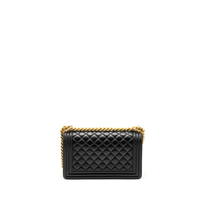 Chanel Medium Boy Bag Calfskin Black