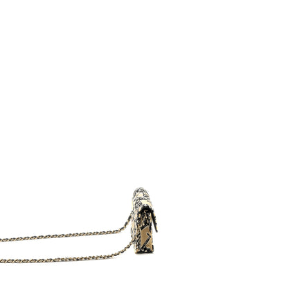 Chanel Mini Clutch With Chains Fabric Multicolour L(microchip)