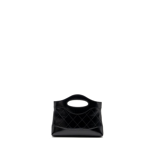 Chanel 24C mini 31 clutch with chain shiny calfskin black L (microchip)