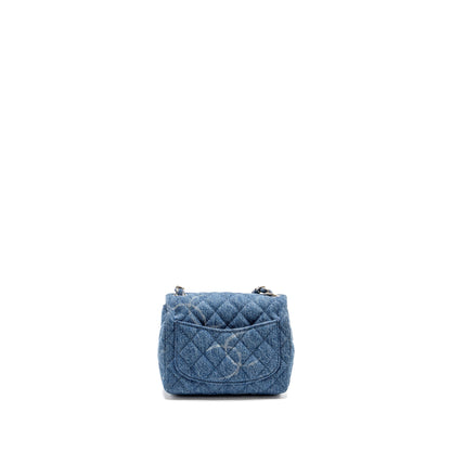 Chanel Mini Square flap bag denim blue