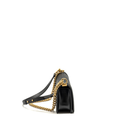 Chanel Medium Boy Bag Calfskin Black