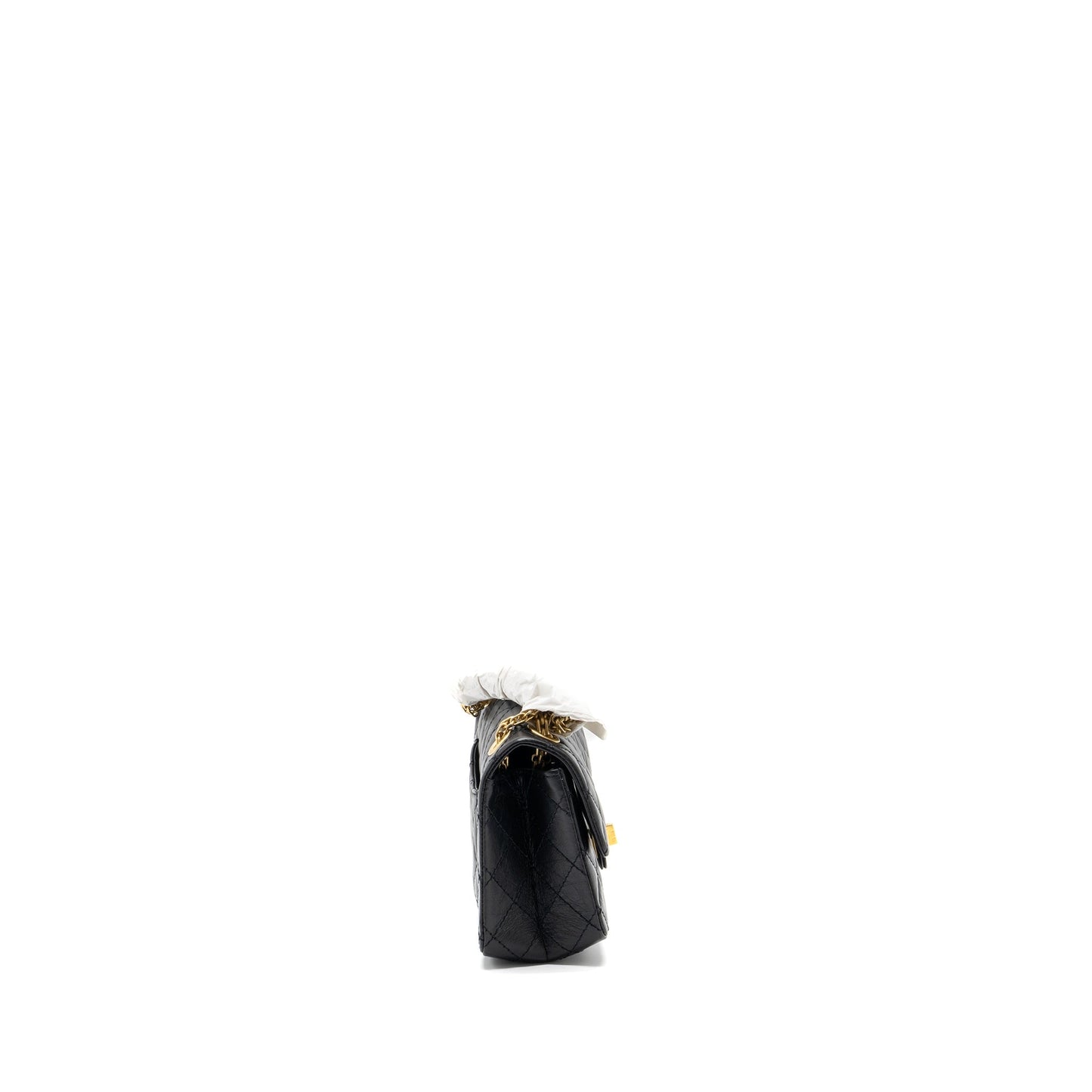 Chanel Mini 2.55 Reissue Flap Bag Aged Calfskin Black  (Microchip)