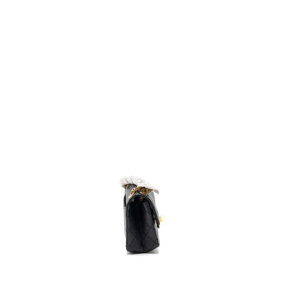 Chanel Mini 2.55 Reissue Flap Bag Aged Calfskin Black  (Microchip)