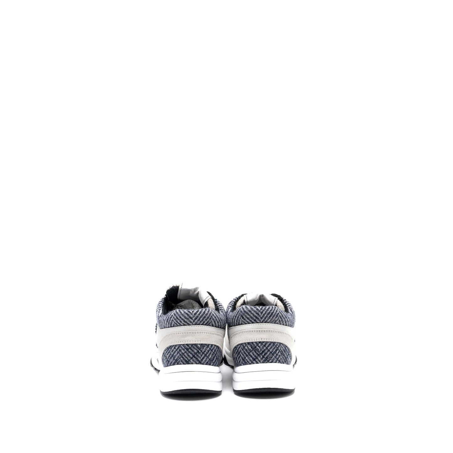 Chanel size38.5 CC logo sneakers suede / fabric light grey
