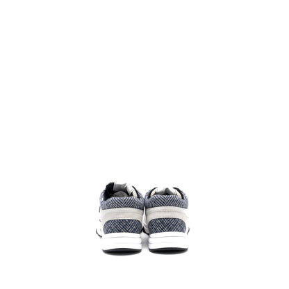 Chanel size38.5 CC logo sneakers suede / fabric light grey