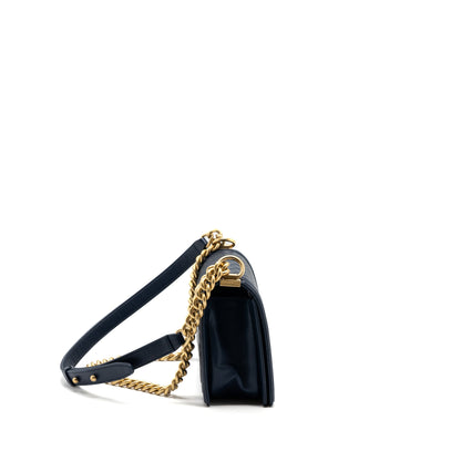 Chanel Medium Boy Bag Lambskin Dark Blue