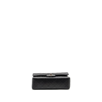 Chanel Small Classic Double Flap Bag Caviar Black  (Microchip)