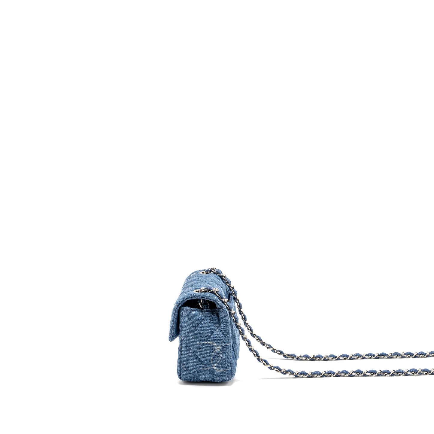 Chanel Mini Square flap bag denim blue
