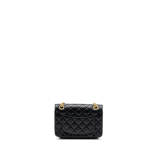 Chanel Mini 2.55 Reissue Flap Bag Aged Calfskin Black  (Microchip)