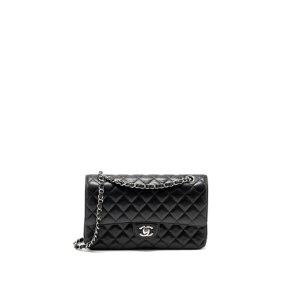 Chanel Medium Classic Double Flap Bag Caviar Black  (microchip)