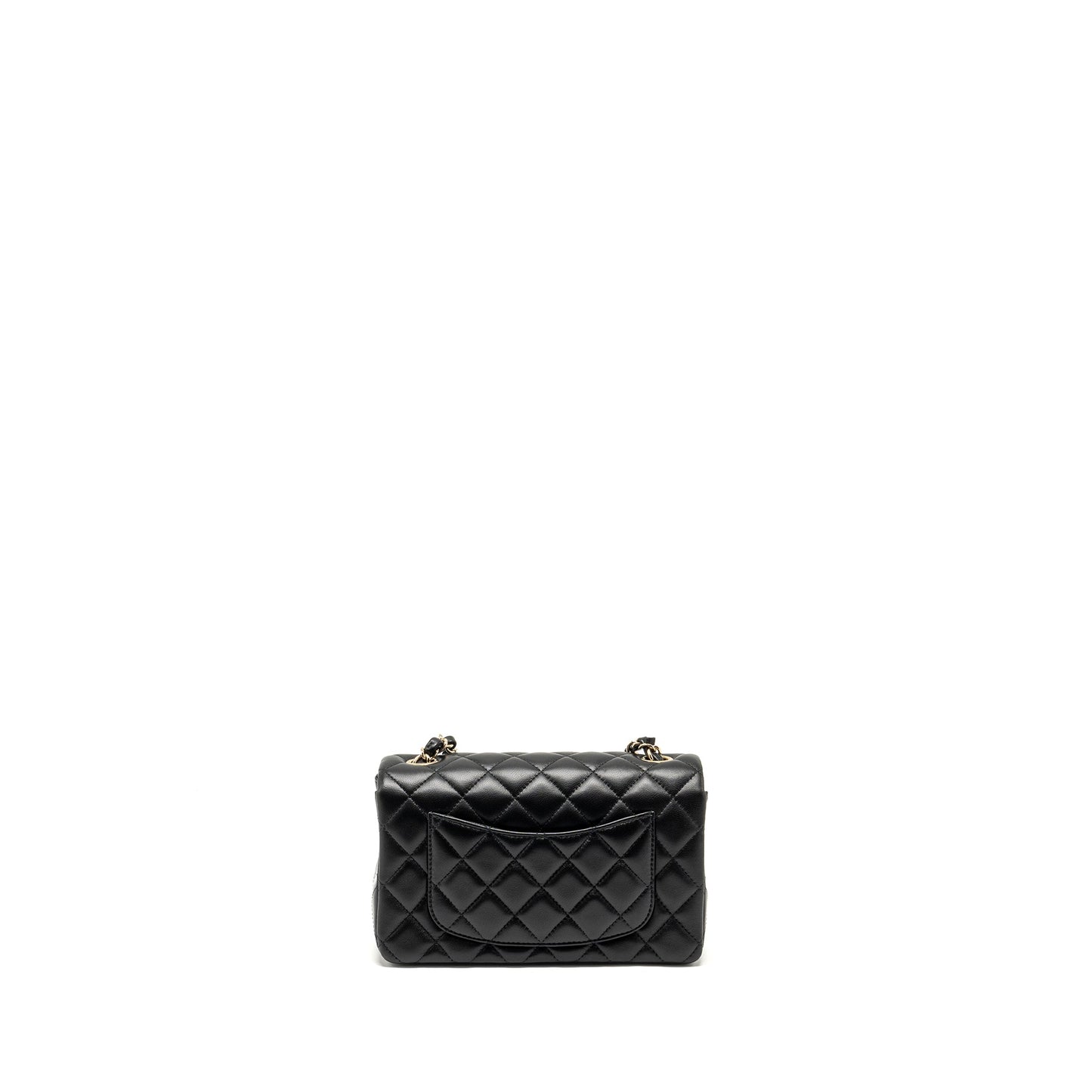 Chanel Mini Rectangular Flap Bag Lambskin Black L (microchip)