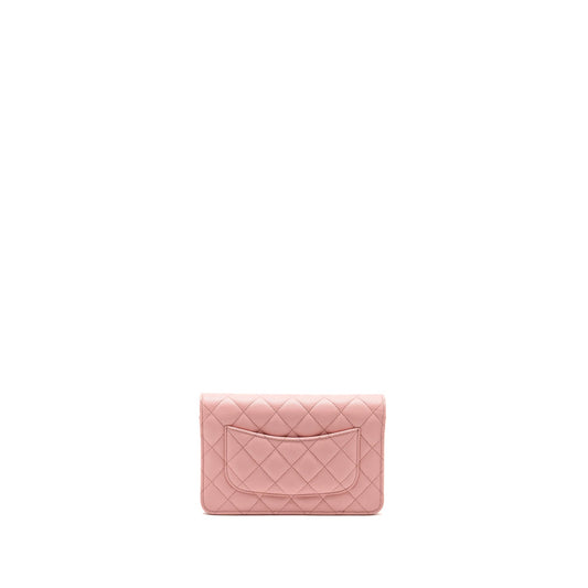 Chanel Classic Wallet on Chain Caviar Pink L (Microchip)