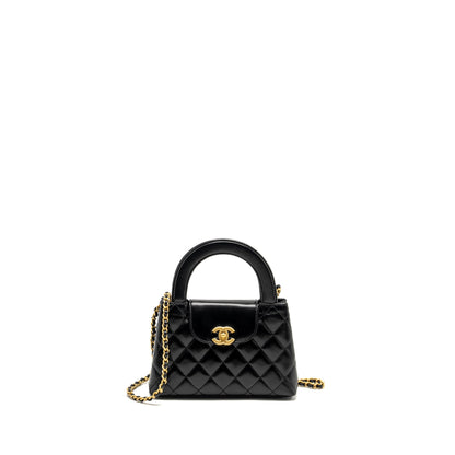 Chanel Mini Kelly Shopping Tote Bag Calfskin Black  (Microchip)