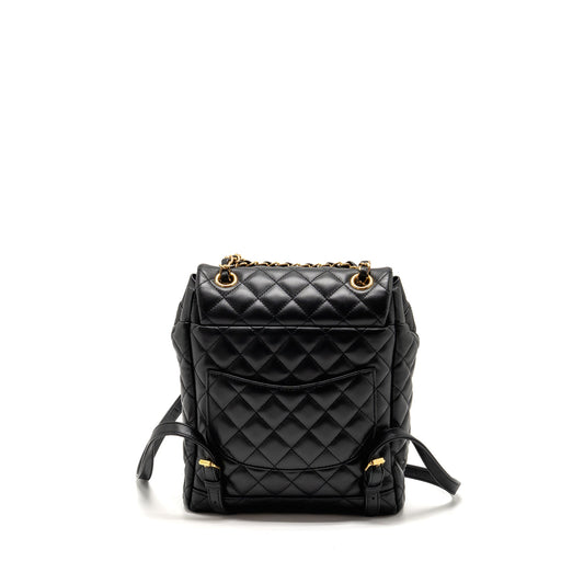 Chanel Urban Spirit Flap Backpack Lambskin Black