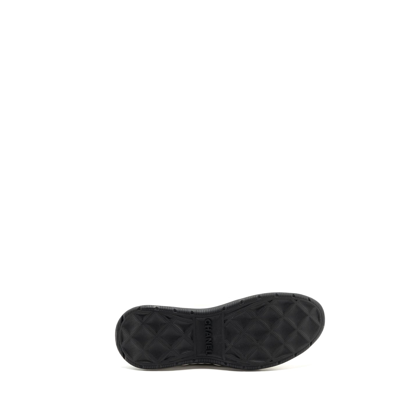 Chanel Size 38 Classic Sneaker Fabric/Suede Calfskin Black/White